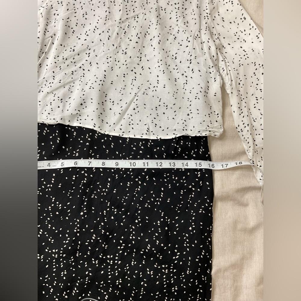 Zara Monochrome Speckled Dress - Picture 4 of 11